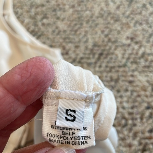 Rebecca Hampton Cream Colored Button Down Top. EUC - Picture 5 of 6